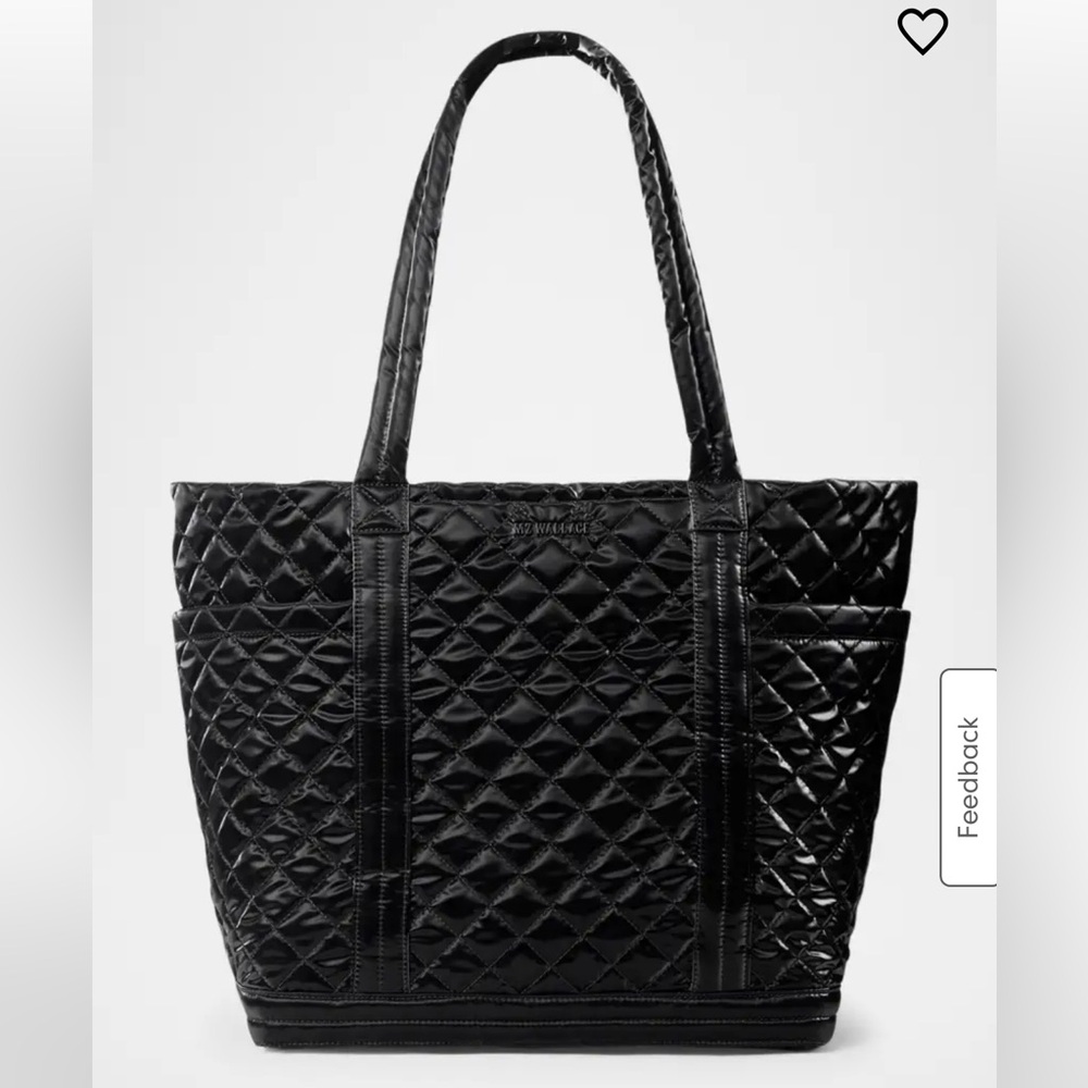 BRAND NEW with tags - MZ Wallace Black Liquid Empire Tote